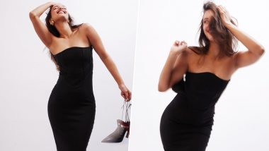 Tripti Dimri Flaunts Her Toned Figure in a Black Corseted Dress (View Pics)